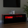 TV-taso LED-valoilla musta 120x35x40 cm
