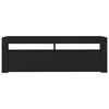 TV-taso LED-valoilla musta 120x35x40 cm