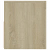 TV-taso LED-valoilla Sonoma-tammi 120x35x40 cm