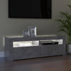 TV-taso LED-valoilla betoninharmaa 120x35x40 cm