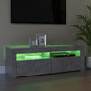 TV-taso LED-valoilla betoninharmaa 120x35x40 cm