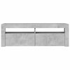TV-taso LED-valoilla betoninharmaa 120x35x40 cm