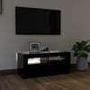 TV-taso LED-valoilla musta 90x35x40 cm
