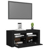 TV-taso LED-valoilla musta 90x35x40 cm