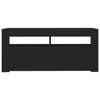 TV-taso LED-valoilla musta 90x35x40 cm