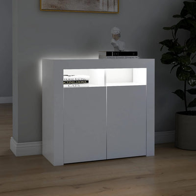 Senkki LED-valoilla valkoinen 80x35x75 cm