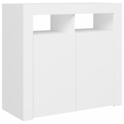 Senkki LED-valoilla valkoinen 80x35x75 cm