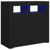 Senkki LED-valoilla musta 80x35x75 cm