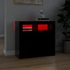 Senkki LED-valoilla musta 80x35x75 cm
