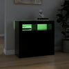 Senkki LED-valoilla musta 80x35x75 cm