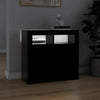 Senkki LED-valoilla musta 80x35x75 cm