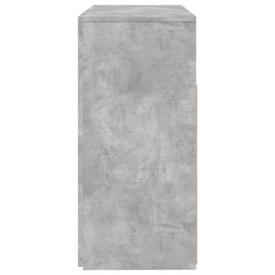 Senkki LED-valoilla betoninharmaa 80x35x75 cm