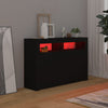 Senkki LED-valoilla musta 115,5x30x75 cm