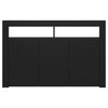 Senkki LED-valoilla musta 115,5x30x75 cm