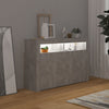 Senkki LED-valoilla betoninharmaa 115,5x30x75 cm