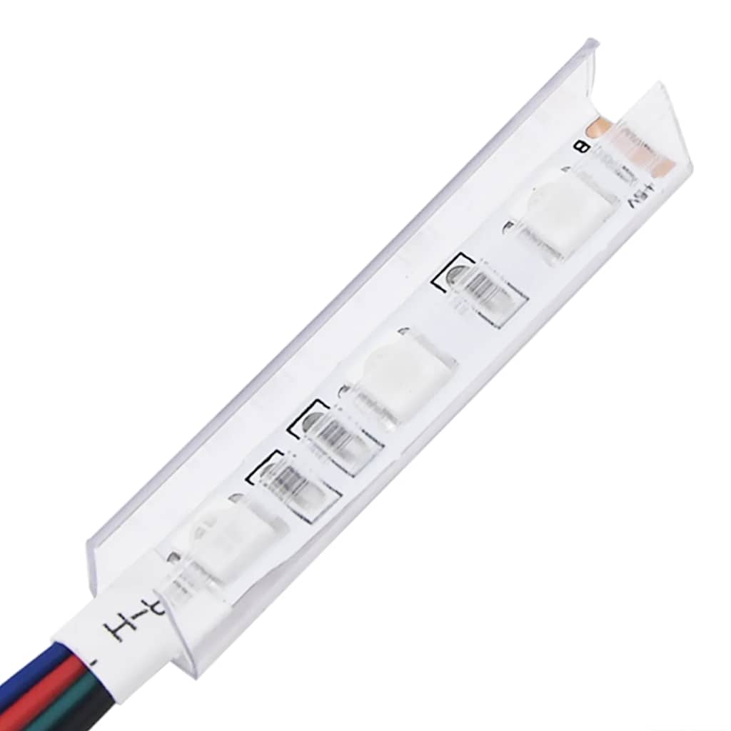 Valkoinen tv-taso led-valoilla Lupeanu 120x35x40cm