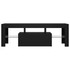 TV-taso LED-valoilla musta 120x35x40 cm