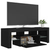 TV-taso LED-valoilla musta 120x35x40 cm