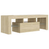 TV-taso LED-valoilla Sonoma-tammi 120x35x40 cm