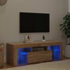 Sonoma tammi tv-taso led-valoilla Lupeanu 120x35x40cm