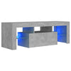 TV-taso LED-valoilla betoninharmaa 120x35x40 cm