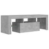 TV-taso LED-valoilla betoninharmaa 120x35x40 cm