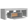 TV-taso LED-valoilla betoninharmaa 120x35x40 cm