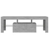 TV-taso LED-valoilla betoninharmaa 120x35x40 cm
