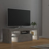 TV-taso LED-valoilla betoninharmaa 120x35x40 cm