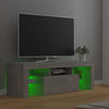 TV-taso LED-valoilla betoninharmaa 120x35x40 cm