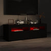 TV-taso LED-valoilla musta 120x35x40 cm