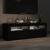 TV-taso LED-valoilla musta 120x35x40 cm