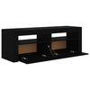 TV-taso LED-valoilla musta 120x35x40 cm