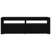 TV-taso LED-valoilla musta 120x35x40 cm