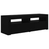 TV-taso LED-valoilla musta 120x35x40 cm