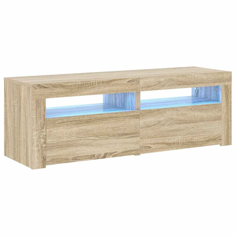 Sonoma tammi tv-taso led-valoilla Athema 120x35x40cm
