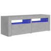 TV-taso LED-valoilla betoninharmaa 120x35x40 cm