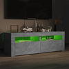 TV-taso LED-valoilla betoninharmaa 120x35x40 cm