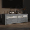 TV-taso LED-valoilla betoninharmaa 120x35x40 cm
