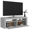 TV-taso LED-valoilla betoninharmaa 120x35x40 cm