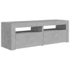 TV-taso LED-valoilla betoninharmaa 120x35x40 cm