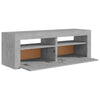 TV-taso LED-valoilla betoninharmaa 120x35x40 cm