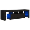 TV-taso LED-valoilla musta 140x36,5x40 cm