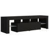 TV-taso LED-valoilla musta 140x36,5x40 cm