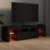 TV-taso LED-valoilla musta 140x36,5x40 cm