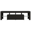 TV-taso LED-valoilla musta 140x36,5x40 cm