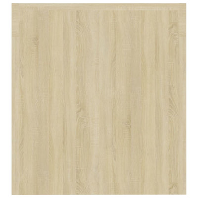 TV-taso LED-valoilla Sonoma-tammi 140x36,5x40 cm