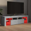 TV-taso LED-valoilla betoninharmaa 140x36,5x40 cm