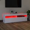 TV-taso LED-valoilla valkoinen 120x35x40 cm