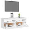 TV-taso LED-valoilla valkoinen 120x35x40 cm